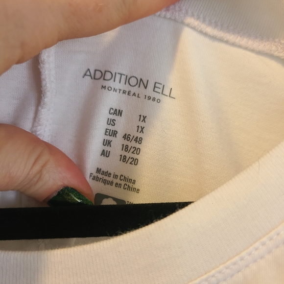 Addition Elle White Muscle Tee - Picture 3 of 5